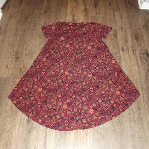 Lula Roe - XL Soft Flowy Mid-knee Dress